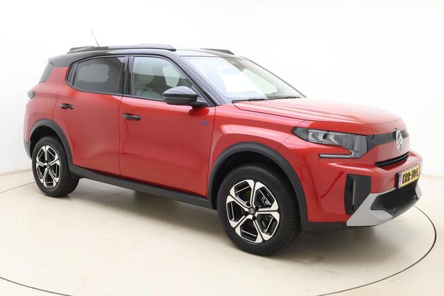 Citroen C3 Ë-C3 Aircross Max 113pk 44 kWh | Navigatie | 3 fasen | Climate control | Zwart dak | Dakrails | Lichtmetalen velgen | Draadloze telefoonlader