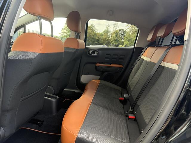 Citroen C3 1.2 PureTech Shine ?Dealer Onderhouden?2e Eigenaar?Carplay?Camera?Navi?Clima?Cruise?Pdc V+A?Keyless?Halfleder?Trekhaak?Rijstrooksensor?Dodehoeksensor?17'' Lm velgen?N.A.P?Nieuwe Apk bij Aflevering
