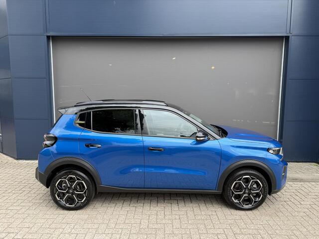 Citroen C3 Ë-C3 Max 113pk 44 kWh | Automaat | 100% Elektrisch | Meest Complete Uitvoering | Tot 320 KM WLTP Actieradius | Navigatie | Climate Control | Cruise Control | Camera | Parkeersensoren | Apple Carplay & Android Auto | 17" Lichtmetalen Velgen | Comfortschuim Stoelen | LED Verlichting | DAB Radio |
