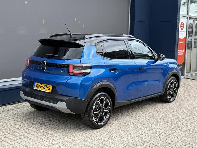 Citroen C3 Ë-C3 Max 113pk 44 kWh | Automaat | 100% Elektrisch | Meest Complete Uitvoering | Tot 320 KM WLTP Actieradius | Navigatie | Climate Control | Cruise Control | Camera | Parkeersensoren | Apple Carplay & Android Auto | 17" Lichtmetalen Velgen | Comfortschuim Stoelen | LED Verlichting | DAB Radio |