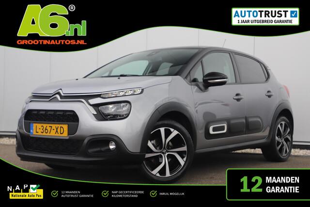 Citroen C3 1.2 PureTech Shine Navigatie Achteruitrijcamera 17 inch LMV Carplay Android Clima Cruise Rijstrooksensor