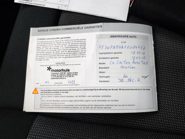 Citroen C4 CACTUS 1.2 PureTech Shine 1e-Eig. Keurig-Onderh. BOVAG-Garantie, NL-Auto. Achteruitrijcamera, Navigatie, Cruise-Control, Parkeersensoren, Airco/Climate, Black-Edition