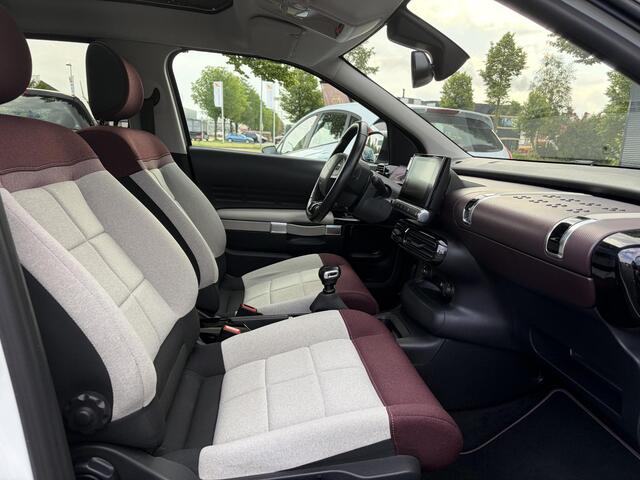 Citroen C4 CACTUS 1.2 PureTech Shine 131pk,6 Bak,D-riem vv in 204,Pano,Trekhaak,Camera,Navi,Dodehoek,Keyless,Clima,Cruise,N.A.P,Recent beurt gehad,Pdc V+A,Lm velgen,Apk tot 06-2027