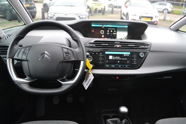 Citroen C4 PICASSO 1.2 PureTech Shine I NAVIGATIE I 5 APARTE STOELEN I ACHTERUITRIJCAMERA I KEYLESS ENTRY & START I 130 PK I L.M. WIELEN I METALLIC KLEUR I PANORAMA VOORRUIT I