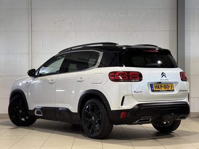 Citroen C5 Aircross Shine Pack 1.6 Turbo 225pk HYbrid ë-EAT8 | TWO-TONE! | SCHUIF/KANTELDAK | TREKHAAK | HANDSFREE A.KLEP | ADAPTIVE CRUISE | 360° CAMERA | NAVI | LEDER | STOELVERW. | DAB+