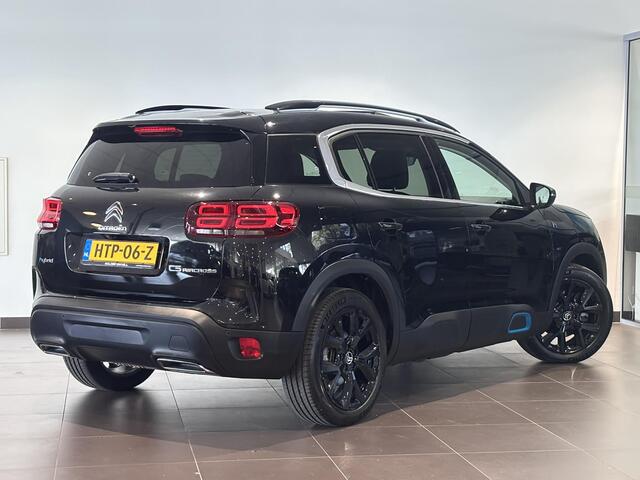 Citroen C5 Aircross Shine Pack 1.6 HYbrid PHEV 225pk e-EAT8 | BLACK EDITION | SCHUIF/KANTELDAK | NAPPA LEDER | HANDSFREE A.KLEP | ADAPTIVE CRUISE | STOELMASSAGE | NAVI | 360° CAMERA
