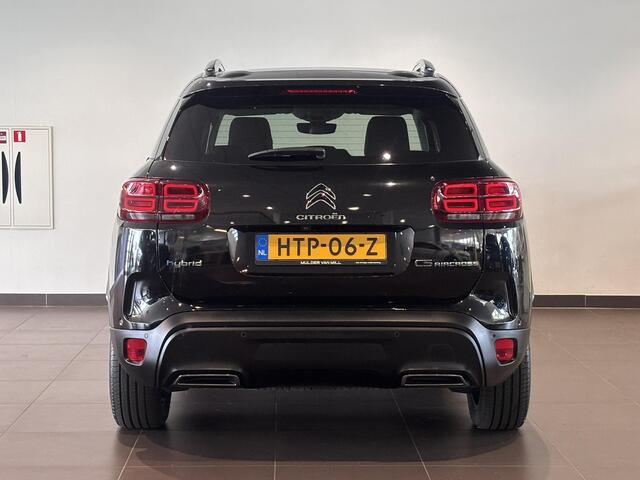 Citroen C5 Aircross Shine Pack 1.6 HYbrid PHEV 225pk e-EAT8 | BLACK EDITION | SCHUIF/KANTELDAK | NAPPA LEDER | HANDSFREE A.KLEP | ADAPTIVE CRUISE | STOELMASSAGE | NAVI | 360° CAMERA