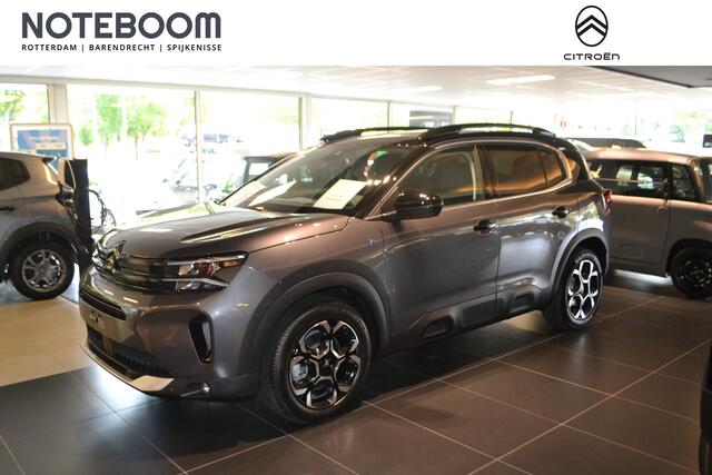 Citroen C5 Aircross 1.6 Plug-in Hybrid 225pk Max I PANORAMADAK I NAVIGATIE I ACHTERUITRIJCAMERA I PARKEERSENSOREN VOOR & ACHTER I ZWARTE ALCANTRA - LEDERENBEKLEDING I EL. ACHTERKLEP I L.M. VELGEN I ACTIE RIJKLAAR ¤ 39.950,- I KLEUR PLATINUM GREY I 3 KM I