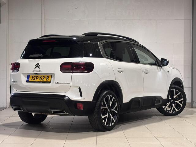 Citroen C5 Aircross Shine Pack 1.6 HYbrid PHEV 225pk e-EAT8 | TWO-TONE! | SCHUIF/KANTELDAK | ADAPTIVE CRUISE | 360° CAMERA | PARK ASSIST | LEDER | DODEHOEKBEW. | KEYLESS ENTRY