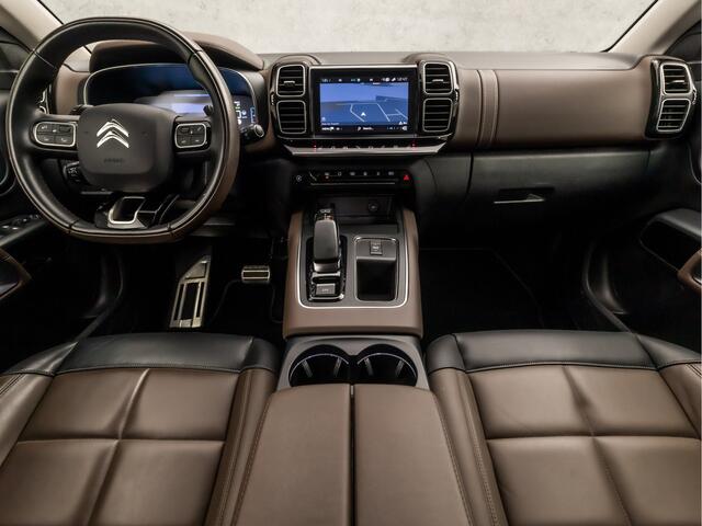 Citroen C5 Aircross 1.6 Plug-in Hybrid 225 Deluxe 225Pk Automaat (APPLE CARPLAY, BRUIN LEDER, MEMORY SEATS, STOELVERWARMING, ADAPTIVE CRUISE, KEYLESS, 360 CAMERA, ELEK ACHTERKLEP, TREKHAAK, NIEUWSTAAT)