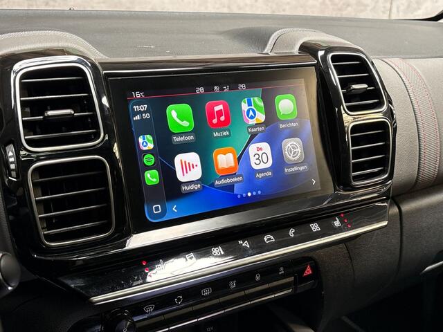 Citroen C5 Aircross 1.2 PureTech Shine Sport (PANORAMADAK, APPLE CARPLAY, GROOT NAVI, ELEK SPORTSTOELEN, LEDER, STOELVERWARMING, 360 CAMERA, ADAPTIVE CRUISE, NIEUWE APK, NIEUWSTAAT)
