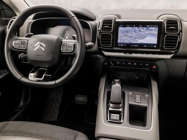 Citroen C5 Aircross 1.6 Plug-in Hybrid 225 Deluxe 225Pk Automaat (APPLE CARPLAY, GROOT NAVI, 360 CAMERA, GETINT GLAS, ELEK SPORTSTOELEN, LEDER, STOELVERWARMING, ADAPTIVE CRUISE, NIEUWSTAAT)
