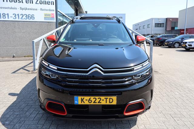 Citroen C5 Aircross 1.2 PureTech Shine Panoramadak! Elektrische bestuurdersstoel/Apple carplay/Stoelverwarming/360 graden camera/Parkeersensoren/Lane assist/Elektrische achterklep