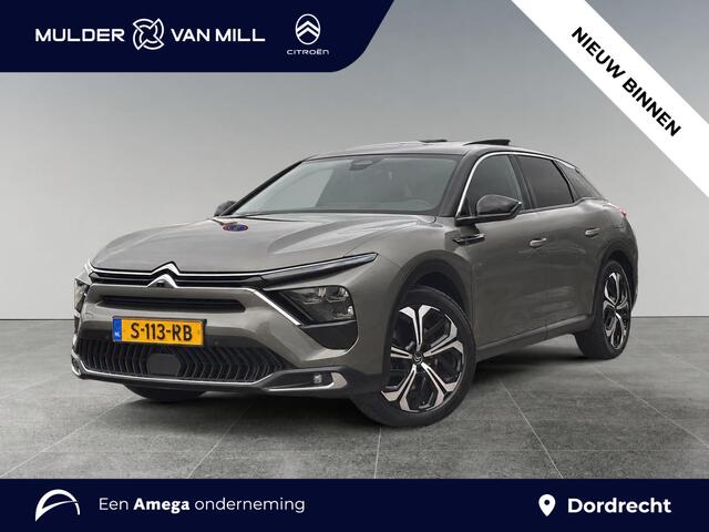 Citroen C5 X Shine 1.6 PHEV HYbrid 225pk e-EAT8 | SCHUIF/KANTELDAK | HUD | HANDSFREE A.KLEP | 360° CAMERA | NAVI | STOELMEMORY | ADAPTIVE CRUISE | HYPE ADAMANTIUM | STOELKOELING + VERW. | LEDER |