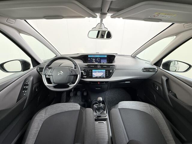 Citroen GRAND C4 PICASSO SpaceTourer 131PK 7-Persoons Trekhaak Pano.raam Navi Camera Ecc Apple Carplay Android Auto Pdc Regen-Lichtsensor Lmv 17" Led Isofix 1.150KG Trekgewicht Origineel Nederlandse Auto