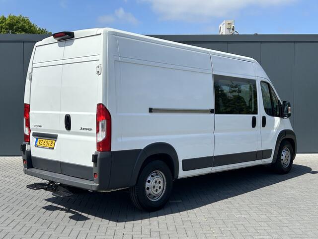 Citroen JUMPER 35 2.2 HDI DC 150 PK Zwaar / L3H2 MAXI / 1e EIG. / 7 PERS DUBBEL CABINE / AIRCO / NAVI / CAMERA / INRICHTING / 3 TONS TREKHAAK