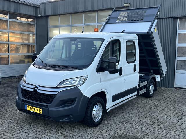 Citroen JUMPER 35 2.0 BlueHDi DC Euro 6 Kipper Kieper Trekhaak 2500 kg trekgewicht 7-Persoons Telefoonverbinding 1e eigenaar open laadbak Pick-up P-up