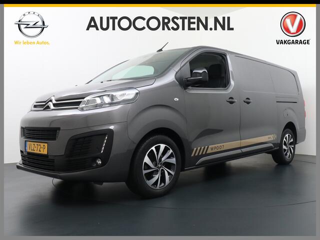 Citroen JUMPY HDI 145pk XL 3Pers. NAVI-Connect-7" Apple Android Carplay Mirror Screen Airco PDC-a+v Cruise DAB+ BordHerkenning WiFi-vb. 2500kg trekvermogen 2xSchuifdeur Driver 2.0 BlueHDI Driver-Attenstion-Alert Centr.Vergr+ab. ESP ASR Hill-Assist A-klep USB Regen+Lich