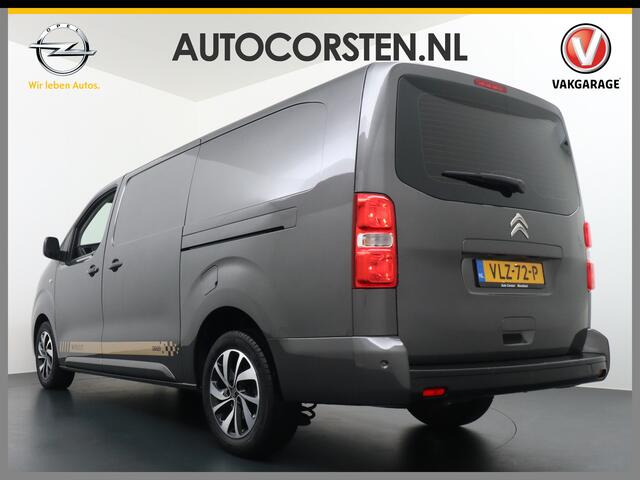 Citroen JUMPY HDI 145pk XL 3Pers. NAVI-Connect-7" Apple Android Carplay Mirror Screen Airco PDC-a+v Cruise DAB+ BordHerkenning WiFi-vb. 2500kg trekvermogen 2xSchuifdeur Driver 2.0 BlueHDI Driver-Attenstion-Alert Centr.Vergr+ab. ESP ASR Hill-Assist A-klep USB Regen+Lich