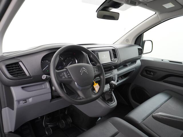 Citroen JUMPY HDI 145pk XL 3Pers. NAVI-Connect-7" Apple Android Carplay Mirror Screen Airco PDC-a+v Cruise DAB+ BordHerkenning WiFi-vb. 2500kg trekvermogen 2xSchuifdeur Driver 2.0 BlueHDI Driver-Attenstion-Alert Centr.Vergr+ab. ESP ASR Hill-Assist A-klep USB Regen+Lich