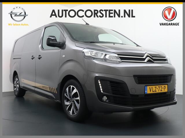 Citroen JUMPY HDI 145pk XL 3Pers. NAVI-Connect-7" Apple Android Carplay Mirror Screen Airco PDC-a+v Cruise DAB+ BordHerkenning WiFi-vb. 2500kg trekvermogen 2xSchuifdeur Driver 2.0 BlueHDI Driver-Attenstion-Alert Centr.Vergr+ab. ESP ASR Hill-Assist A-klep USB Regen+Lich