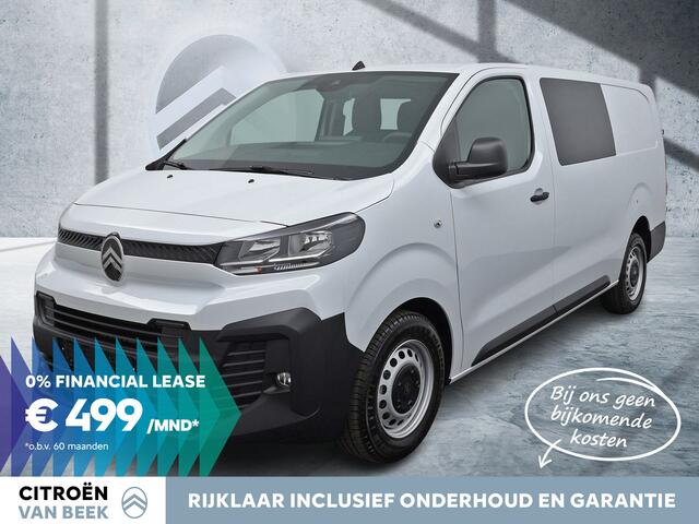 Citroen JUMPY BlueHDi 145pk Lengte 3 Dubbel Cabine | Rijklaar | 0% Financial Lease | Apple Carplay