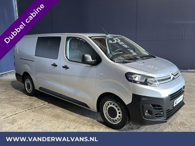 Citroen JUMPY 2.0 BlueHDI **MARGE, GEEN BTW** 123pk L3H1 Dubbel cabine Euro6 Airco | Navigatie Cruisecontrol, Apple Carplay, Android Auto, Trekhaak, Parkeersensoren, 5-Zits