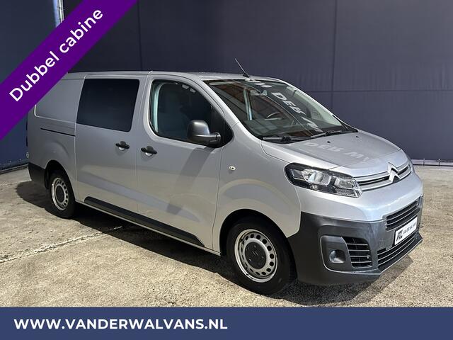 Citroen JUMPY 2.0 BlueHDI **MARGE, GEEN BTW** 123pk L3H1 XL Dubbel cabine Euro6 Airco | Navigatie Cruisecontrol, Apple Carplay, Android Auto, Trekhaak, Parkeersensoren, 5-Zits