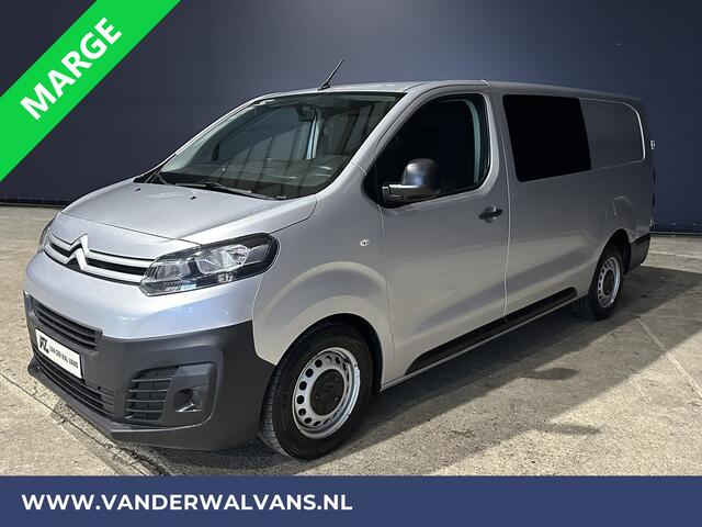 Citroen JUMPY 2.0 BlueHDI **MARGE, GEEN BTW** 123pk L3H1 XL Dubbel cabine Euro6 Airco | Navigatie Cruisecontrol, Apple Carplay, Android Auto, Trekhaak, Parkeersensoren, 5-Zits