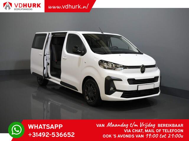 Citroen JUMPY 2.0 HDI 180pk Aut. L3 DC Dubbel Cabine/ 2x Schuifdeur/ Navi/ Carplay/ Camera/ PDC/ Cruise/ Trekhaak/ Airco