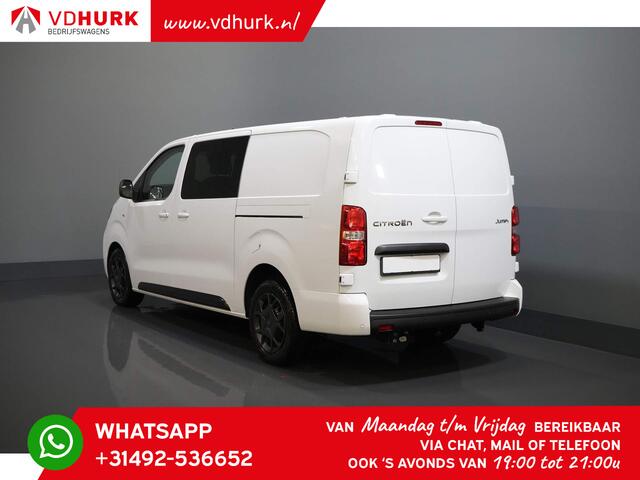 Citroen JUMPY 2.0 HDI 180pk Aut. L3 DC Dubbel Cabine/ 2x Schuifdeur/ Navi/ Carplay/ Camera/ PDC/ Cruise/ Trekhaak/ Airco