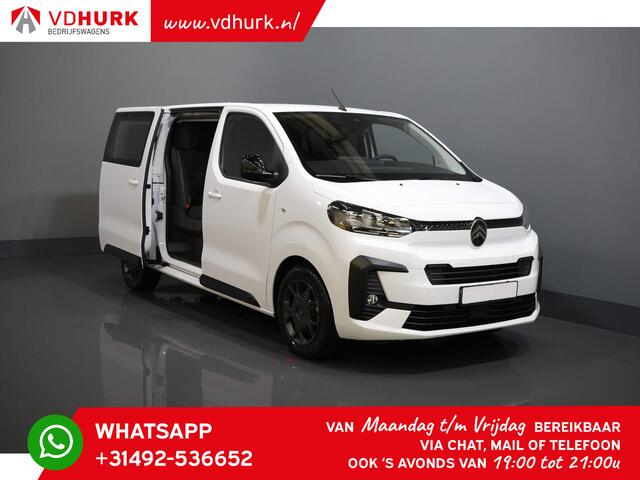 Citroen JUMPY 2.0 HDI 180pk Aut. L3 DC Dubbel Cabine/ 2x Schuifdeur/ Navi/ Carplay/ Camera/ PDC/ Cruise/ Trekhaak/ Airco
