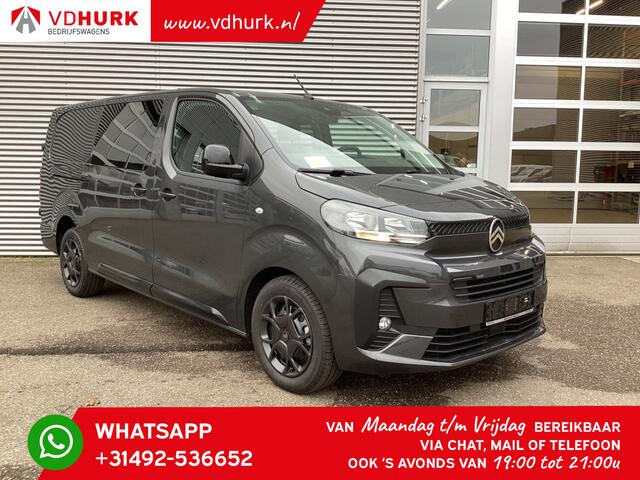 Citroen JUMPY 2.0 HDI Aut. 180 pk DC Dubbel Cabine L3 BPM VRIJ! 2x Schuifdeur/ Virtual Cockpit/ Carplay/ Camera/ Navi/ PDC/ Cruise/ Airco