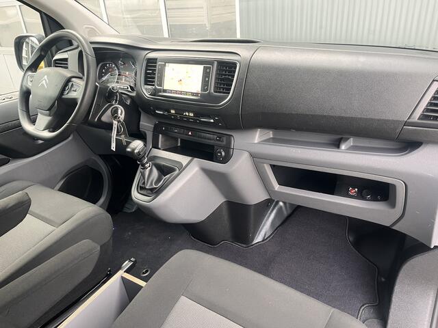 Citroen JUMPY 1.6 BlueHDI 115pk Btw en Bpm vrij Airco Cruise control Schuifdeur Navigatie Telefoonvoorbereiding Parkeersensoren achter Apple carplay Euro 6 Navigatiesysteem 2-Persoons Bestel