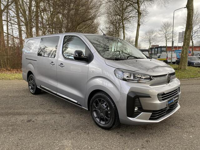 Citroen JUMPY L3 DC 2.0D 180 PK EAT8 | GEEN BPM | Dubbele Cabine | 8-traps automaat | Dubbele schuifdeur | 5-zits | NAVI | Multimedia | Apple CarPlay / Android Auto | Achteruitrijcamera | Parkeersensoren achter | Digitale cockpit | Elektrisch inklapbare spiegels | Mis