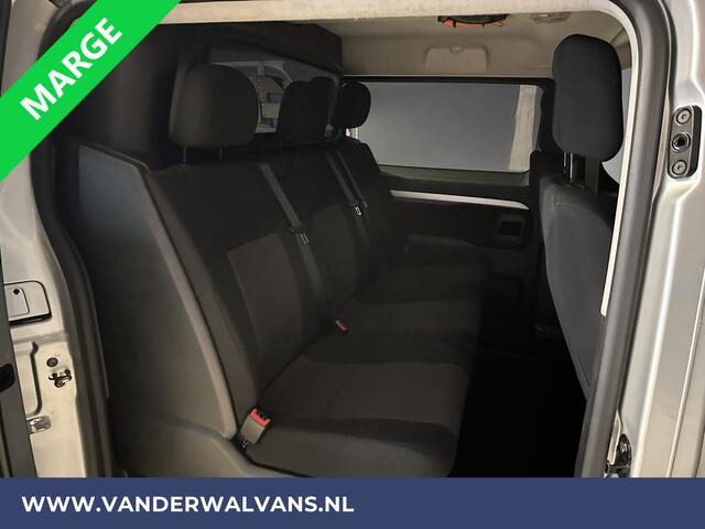 Citroen JUMPY 2.0 BlueHDI **MARGE, GEEN BTW** 123pk L3H1 XL Dubbel cabine Euro6 RIJKLAAR Airco | Navigatie Cruisecontrol, Apple Carplay, 2500kg Trekhaak, Parkeersensoren, 5-Zits