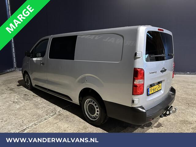 Citroen JUMPY 2.0 BlueHDI **MARGE, GEEN BTW** 123pk L3H1 XL Dubbel cabine Euro6 RIJKLAAR Airco | Navigatie Cruisecontrol, Apple Carplay, 2500kg Trekhaak, Parkeersensoren, 5-Zits