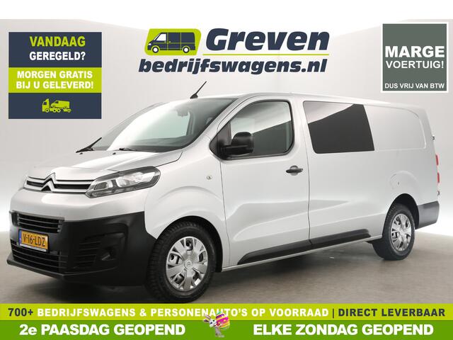 Citroen JUMPY 2.0 BlueHDI L3H1 Marge Dubbele Cabine 5 Persoons Airco Cruise Carplay Navi PDC Elektrpakket Trekhaak