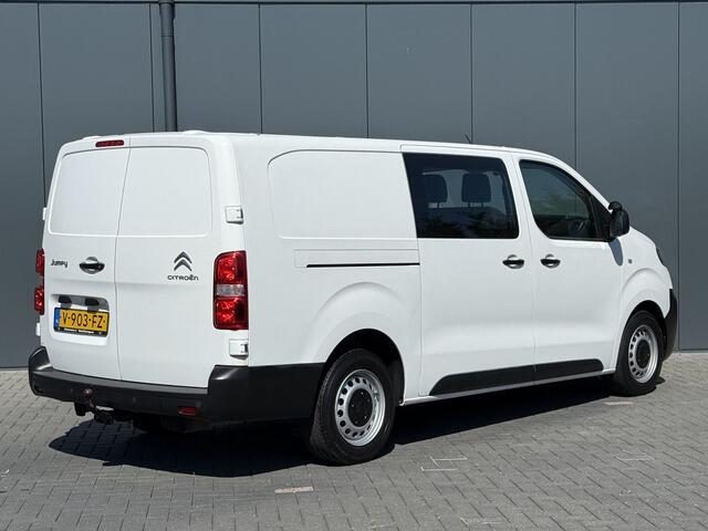 Citroen JUMPY 2.0 BlueHDI 123 PK / L3H1 / DUBBELE CABINE 6-PERS / 2.5 TONS TREKHAAK / AIRCO / CRUISE / NAVI / CARPLAY