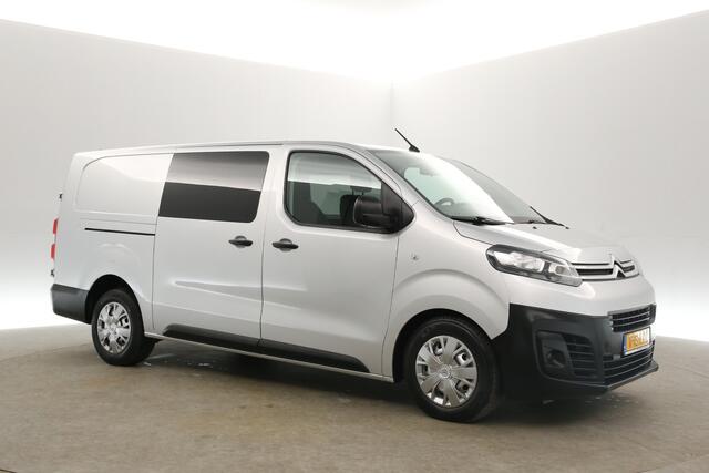 Citroen JUMPY 2.0 BlueHDI L3H1 | MARGE! | Dubbele Cabine | 5 Persoons | Airco Cruise Carplay Navigatie PDC Trekhaak