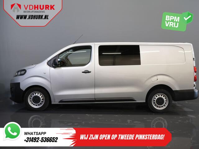 Citroen JUMPY 2.0 HDI 125 pk BPM VRIJ! DC Dubbel Cabine Climate/ Carplay/ Cruise/ Navi/ Trekhaak/ PDC
