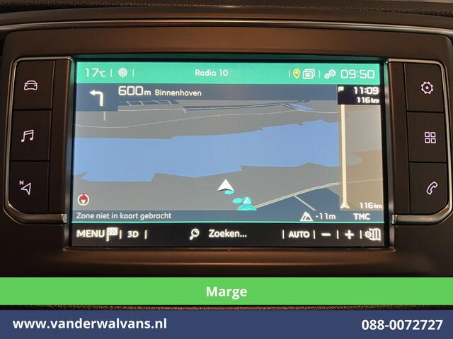 Citroen JUMPY 2.0 BlueHDI **MARGE, GEEN BTW** 123pk L3H1 Dubbele cabine Euro6 Airco | 6-Zits | 2x Zijdeur | Naviatie 2500kg trekhaak, Apple Carplay, Android Auto, Cruiscontrol, Parkeersensoren