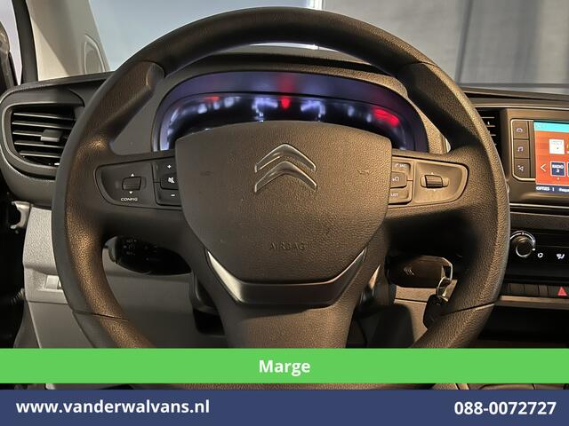 Citroen JUMPY 2.0 BlueHDI **MARGE, GEEN BTW** 123pk L3H1 Dubbele cabine Euro6 Airco | 6-Zits | 2x Zijdeur | Naviatie 2500kg trekhaak, Apple Carplay, Android Auto, Cruiscontrol, Parkeersensoren