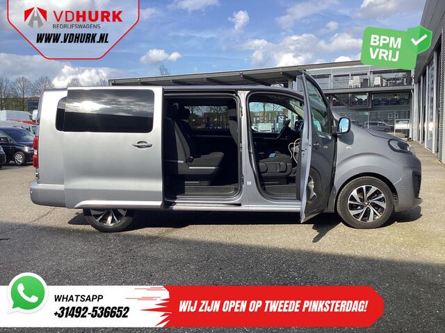 Citroen JUMPY 2.0 HDI 180 pk Aut. DC Dubbel Cabine Xenon/ Adapt.Cruise/ Standkachel/ 2x Schuifdeur/ Carplay/ Keyless/ Climate/ Camera/ Navi/ 17"LMV/ PDC/ Trekhaak