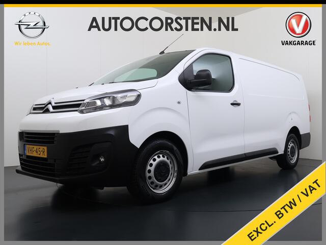 Citroen JUMPY 2.0HDI 120 XL L3 Ecc Cruise Control Dodehoek Assist Bluetooth Regen-Lichtsensor Pdc Betonplex Vloer Wandbetimmering Schuifdeur 1e Eigenaar Origineel Nederlandse Auto