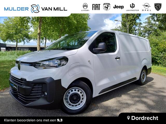 Citroen ë-Jumpy L3 75 kWh 136pk AUTOMAAT | Multimedia | Apple Carplay | Android Auto | Digital cockpit | Stuurwielbediening | Achteruitrijcamera | Parkeersensoren voor en achter | Dode hoek detectie | Elektrisch inklapbare spiegels | Bank voorpassagiers | Tussenwand comf