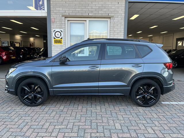 Cupra Ateca 2.0 TSI 4DRIVE / AUTOMAAT/ 300 PK/ PANO/ TREKHAAK/ DCC/ ACC/ PARK.SENSOREN + 360 CAMERA/ FULL LINK/ STUUR+STOELVERWARM./ ELEK.ACHTERKLEP/ DODEHOEK/ KEYLESS/ BEATS/ NAVI/ DAB/ CLIMA/ LED/ 19'' LMV