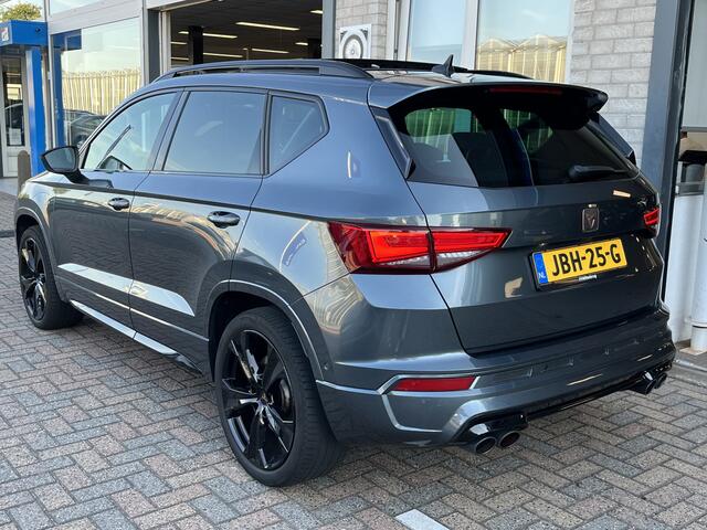 Cupra Ateca 2.0 TSI 4DRIVE / AUTOMAAT/ 300 PK/ PANO/ TREKHAAK/ DCC/ ACC/ PARK.SENSOREN + 360 CAMERA/ FULL LINK/ STUUR+STOELVERWARM./ ELEK.ACHTERKLEP/ DODEHOEK/ KEYLESS/ BEATS/ NAVI/ DAB/ CLIMA/ LED/ 19'' LMV