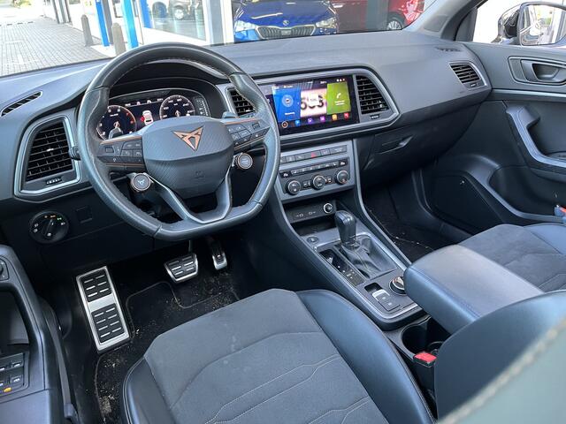 Cupra Ateca 2.0 TSI 4DRIVE / AUTOMAAT/ 300 PK/ PANO/ TREKHAAK/ DCC/ ACC/ PARK.SENSOREN + 360 CAMERA/ FULL LINK/ STUUR+STOELVERWARM./ ELEK.ACHTERKLEP/ DODEHOEK/ KEYLESS/ BEATS/ NAVI/ DAB/ CLIMA/ LED/ 19'' LMV