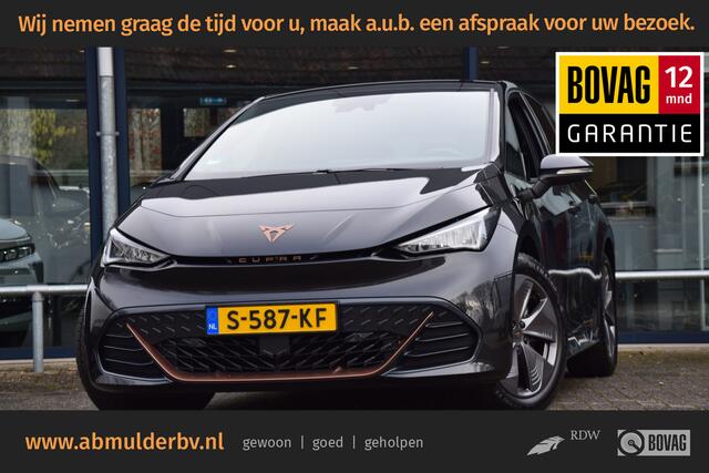 Cupra Born Business 62 kWh | Org. NL | BOVAG Garantie | Cruise control adaptief met stop&go en stuurhulp | Rondzicht camera | Apple Carplay/Android Auto | Stuurwielverwarming |